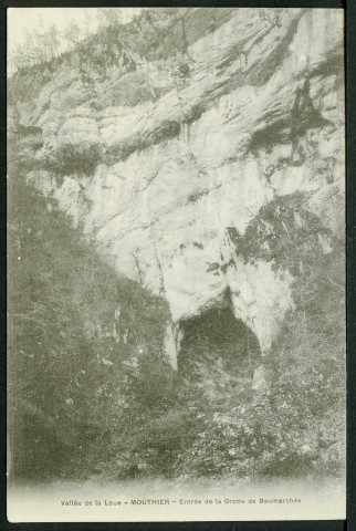 Entrée de la grotte de Beaumarchais