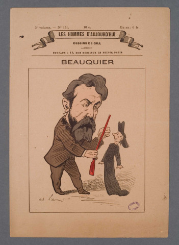 Caricature de Charles Beauquier