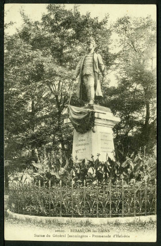 Vue de la statue du général Jeanningros