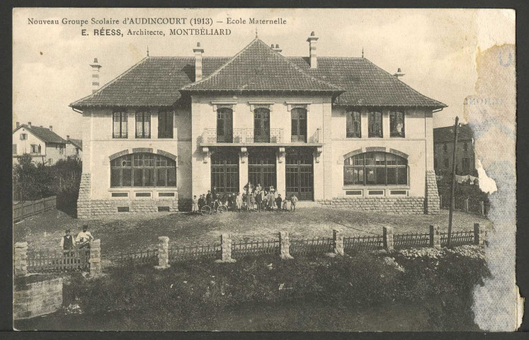 Nouveau groupe scolaire, 1913, école maternelle