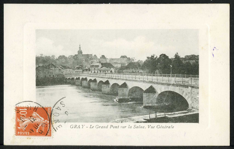 Le grand pont sur la Saône