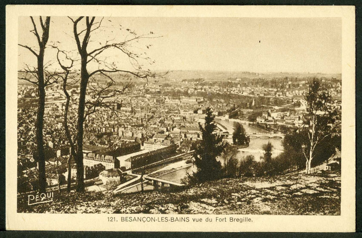 Vue générale prise de Bregille