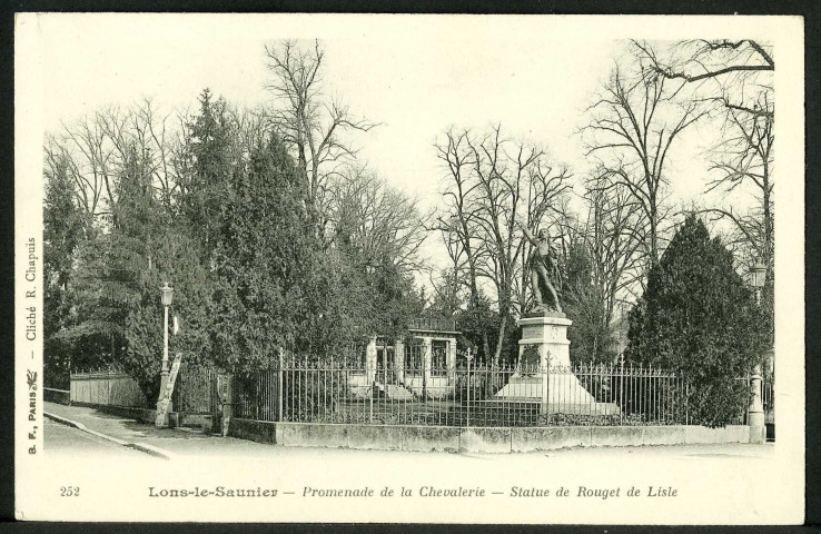 Promenade de la Chevalerie, statue de Rouget de l'Isle