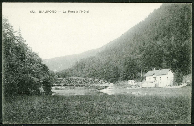 Biaufond. Le pont à l'Hôtel
