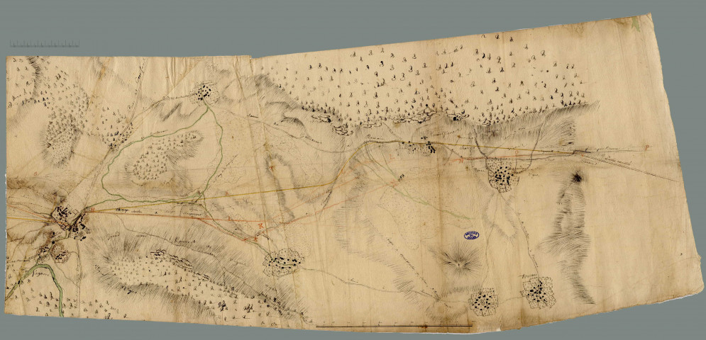 Route de Baume-les-Dames à Vesoul, par Rougemont et Mésandans