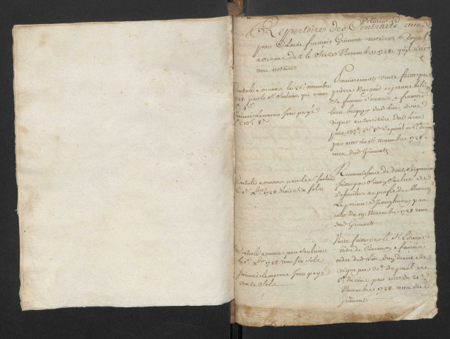 Répertoire chronologique