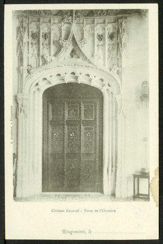 Château de Bournel, porte de l'oratoire
