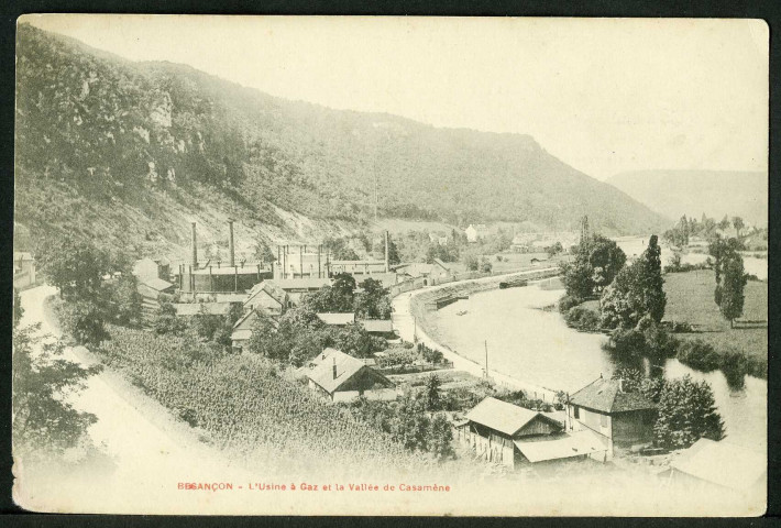 Usine à gaz et vallée de Casamène
