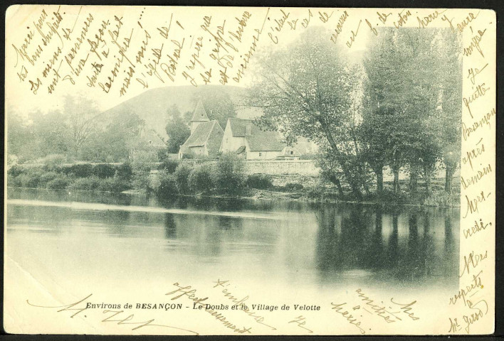 Le Doubs et le village de Velotte