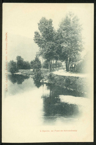 L'Ognon, au pont de Belonchamp