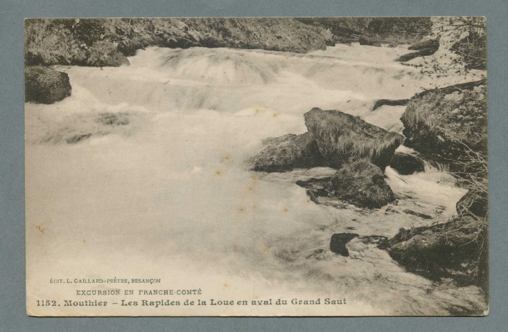 Les rapides de la Loue en aval du grand saut