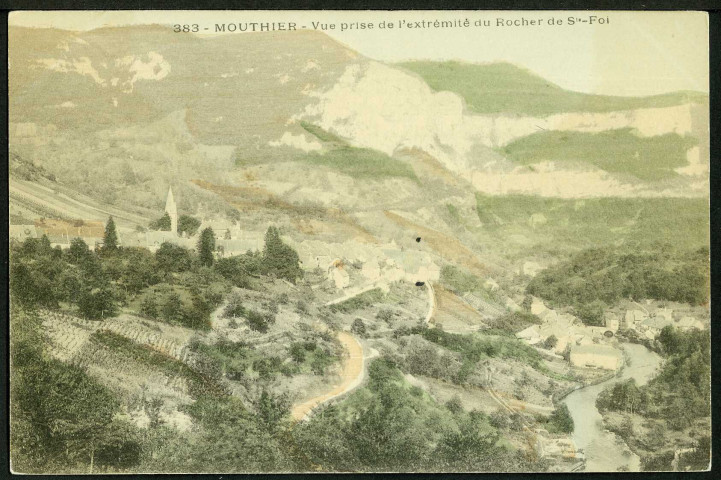 Vue générale prise du rocher de Sainte-Foi