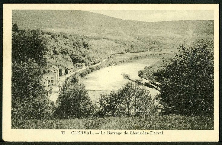Le barrage de Chaux-les-Clerval