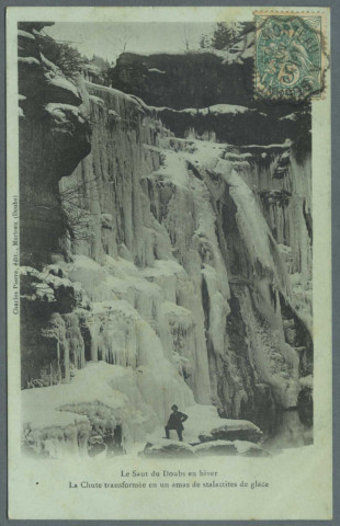 Le saut du Doubs en hiver