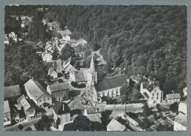 L'église, vue aérienne