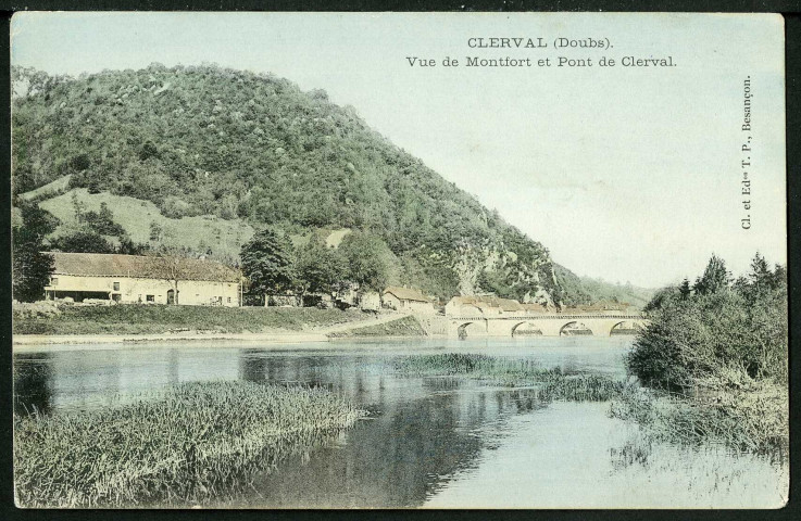 Vue de Montfort et le pont