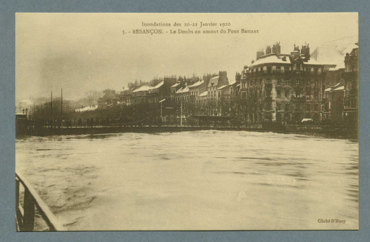 Le Doubs en amont du pont Battant
