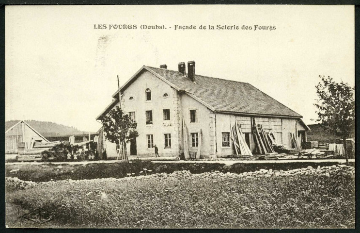 Façade de la scierie