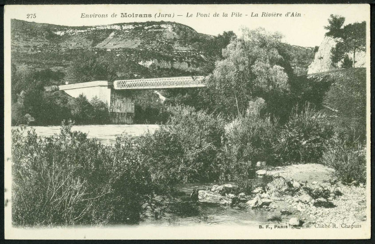 Le pont de la Pile, la rivière d'Ain