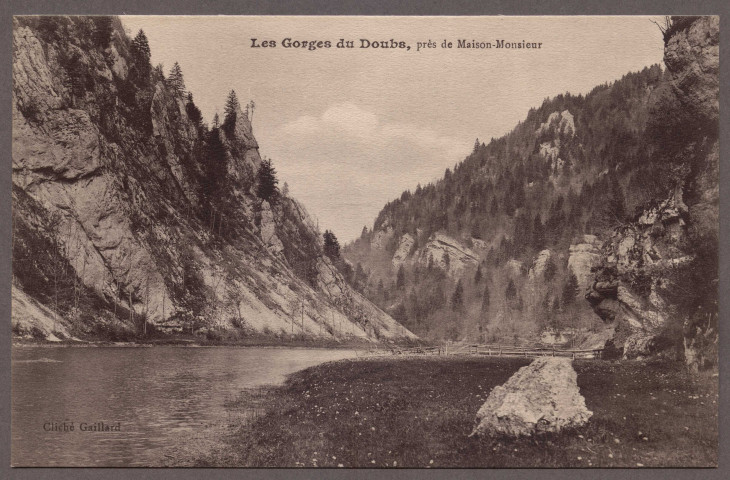 Les gorges du Doubs, près de Maison-Monsieur