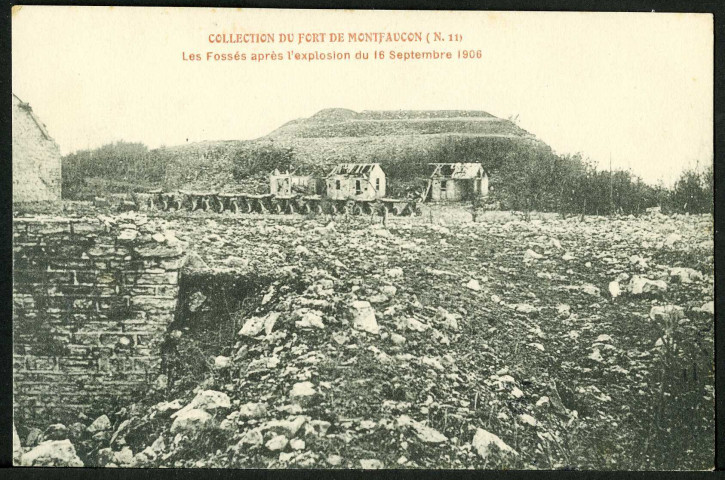 Les fossés après l'explosion du 16 septembre 1906