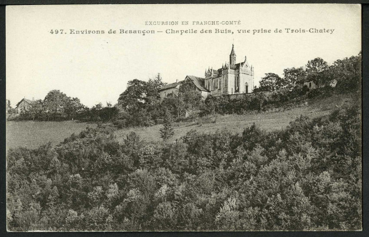 Chapelle des Buis, vue prise de Trois-Chatey