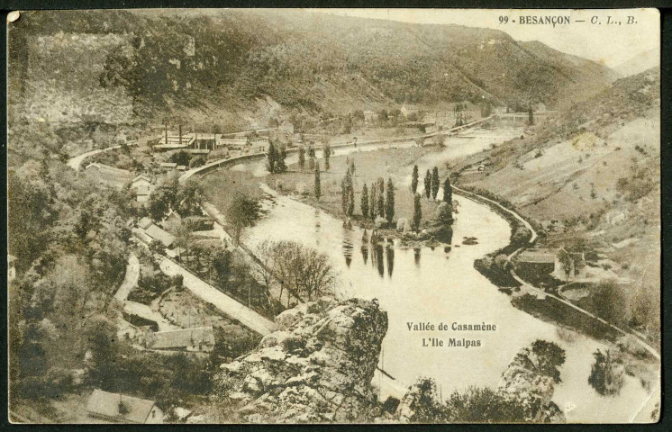 Vallée de Casamène, l'île Malpas