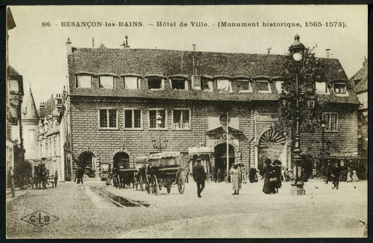 Vue de l'hôtel de ville, XVIe s.