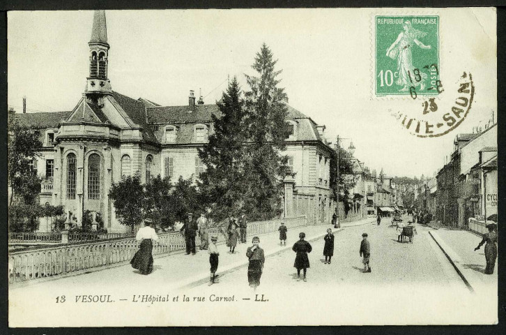 L'hôpital et la rue Carnot