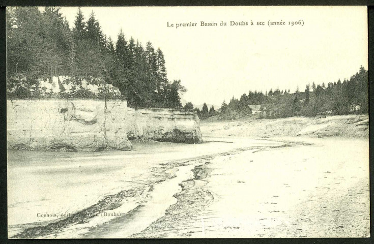 Le premier bassin du Doubs à sec