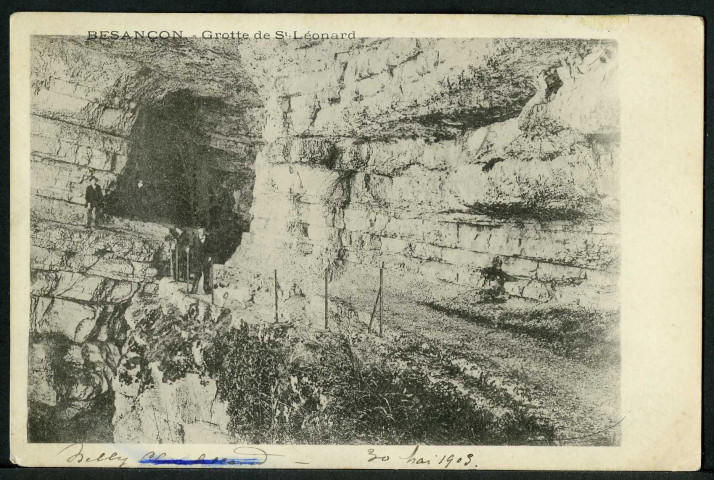 Besançon. Grotte de Saint-Léonard