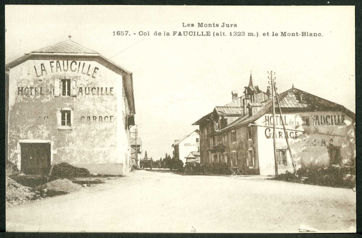 Col de la Faucille et le Mont-Blanc