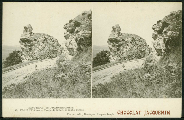 Route de Milan, la roche Percée