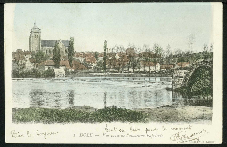 Vue prise de l'ancienne papeterie