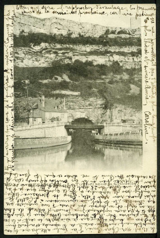 Entrée du canal sous la citadelle, faubourg Rivotte