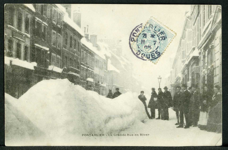 La Grande Rue sous la neige