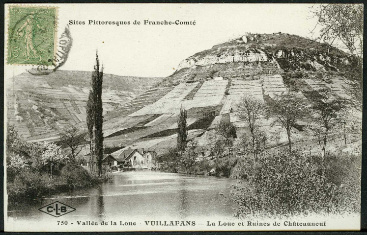 La Loue et ruines de Châteauneuf