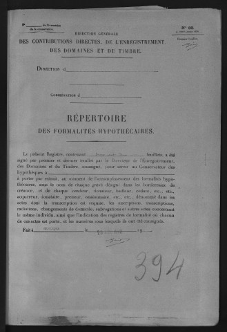 Volume n° 394