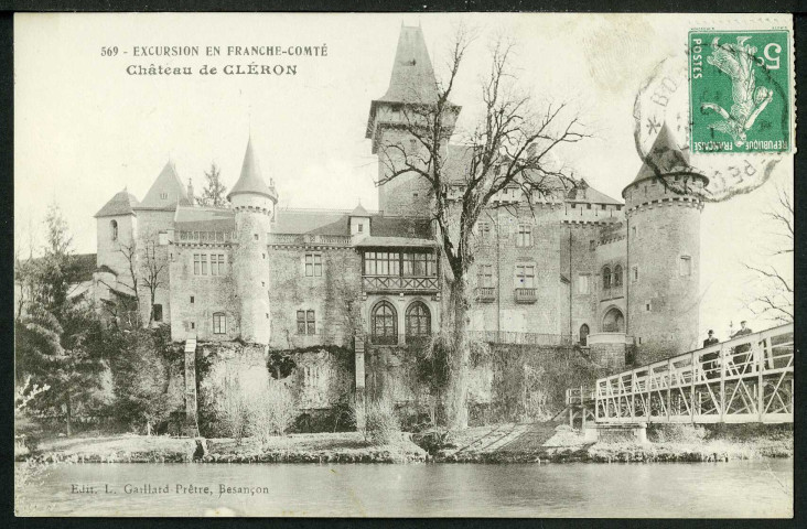 Vue du château de Cléron