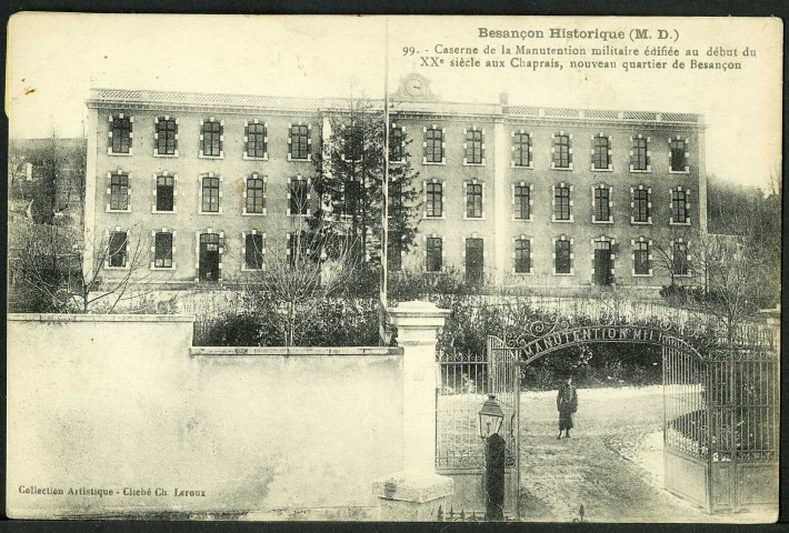 Vue des casernes et de la manutention