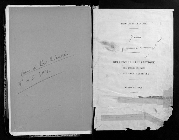 Table alphabétique