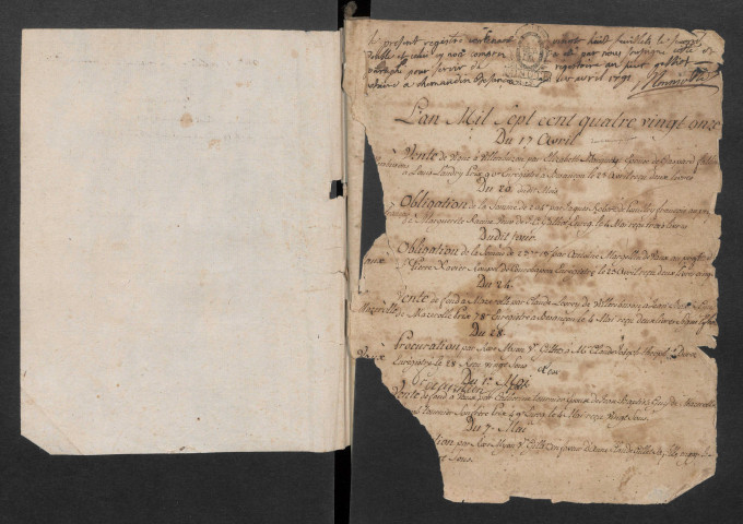 Minutes et répertoire