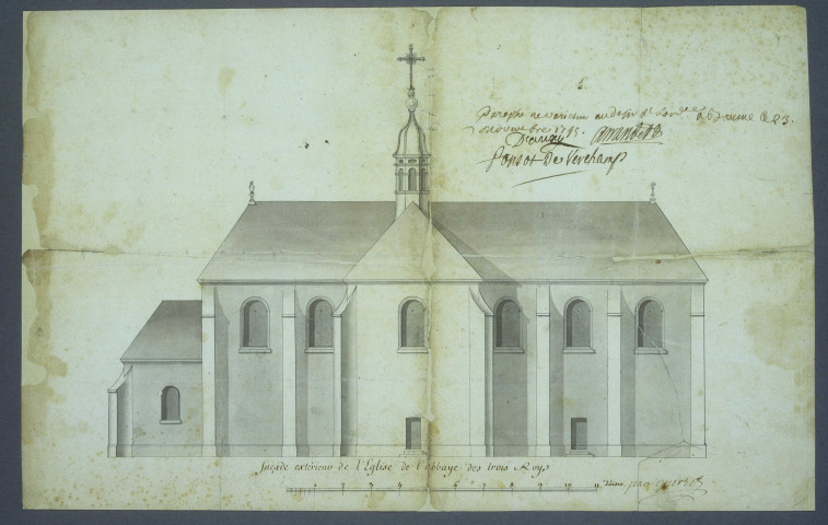 Plan de la façade