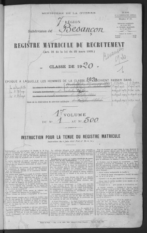 Volume 1, nos 1 à 74, 129 à 500