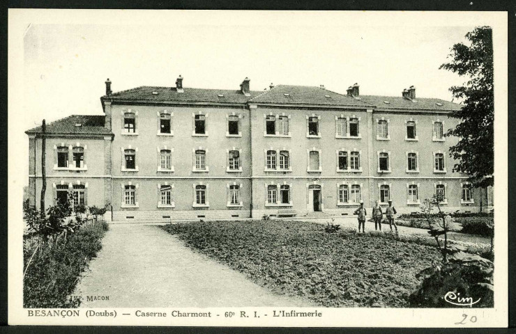 La caserne de Charmont, l'infirmerie