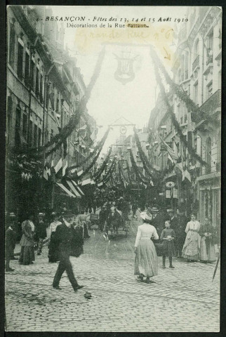 Vue des décorations de la rue Battant