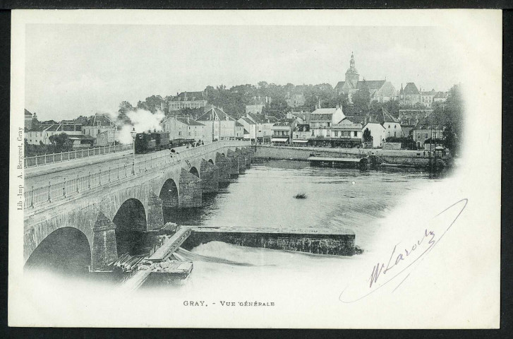 Vue générale, le pont