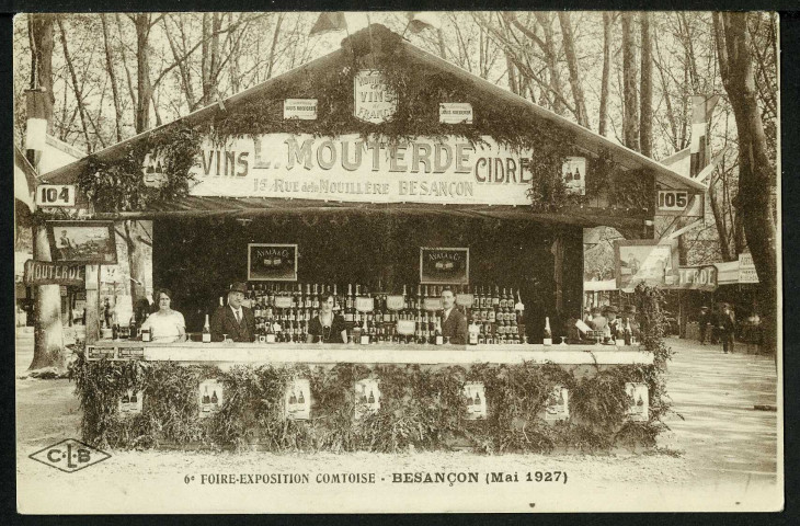 6e foire, exposition comtoise, Besançon 1927, un stand