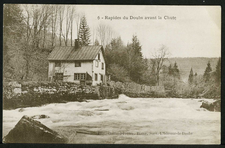 Rapides du Doubs avant la Chute