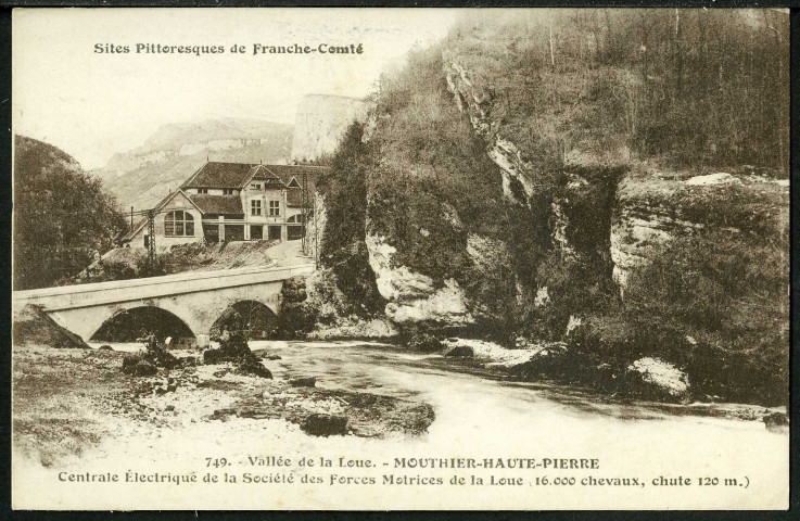Centrale électrique de la société des forces motrices de la Loue
